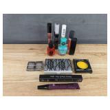 Brand New Cosmetics Collection Including Lipsticks, Gel, and Eyeshadow