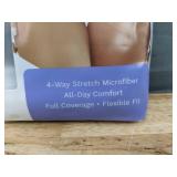 4 Pack of Brand New Ellen Tracy Essentials Seamless Briefs - Women