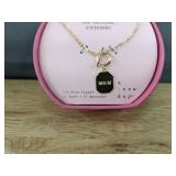 Brand New 14k Gold Dipped MOM Necklace with Original Superhero Pendant