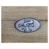 Brand New San Francisco 49ers NFL Croc Charms, Patches, and Retractable Badge Holder Set