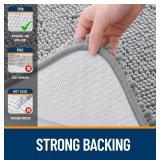 Brand New OLANLY Grey Bathroom Rug 30x20