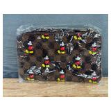 Brand New 8" Mickey Mouse Clutch Brown Purse Pouch Handheld Bag