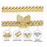 Brand New AAA Cubic Zirconia Butterfly Chain Bracelet/Anklet