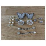 Brand New 20-Piece Set of Bling Shoe Croc Charms Including Butterflies and Flowers