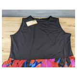 Brand New BTFBFM Sleeveless Maxi Dress with Floral Print and Ruffle Trim Women