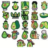 22 Brand New Avocado Character Croc Charms
