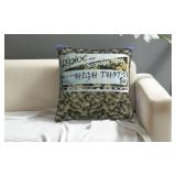 Brand New Novelty Decorative High Thots Weed Pillow Cover - 18" x 18"