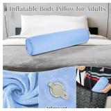 2 Brand New Yeekoro Inflatable Body Pillows for Adults - Blue