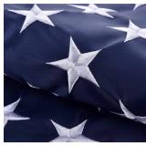 Brand New 4x6 FT USA Flag with Embroidered Stars and Brass Grommets