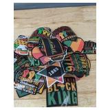 49 Brand New Juneteenth Stickers and 12 Ornaments
