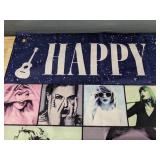 Brand New Taylor Swift Happy Birthday Cloth Banner 60" x 38.5"