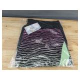 Brand New Nike Swim Trunks with Purple and Green Zebra Print Men