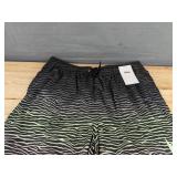 Brand New Nike Swim Trunks with Purple and Green Zebra Print Men