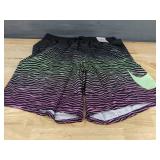 Brand New Nike Swim Trunks with Purple and Green Zebra Print Men