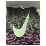 Brand New Nike Swim Trunks with Purple and Green Zebra Print Men