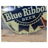Brand New Pabst Blue Ribbon 8" Round Tin Sign