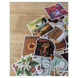 50 Brand New Coffee Theme Aesthetic Stickers for Water Bottles, Laptops, Scrapbooking Etc *E