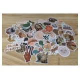 50 Brand New Boho Aesthetic Stickers for Water Bottles, Laptops, Scrapbooking Etc. *E