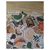 50 Brand New Boho Aesthetic Stickers for Water Bottles, Laptops, Scrapbooking Etc. *E