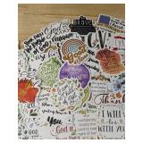 50 Brand New Faith and Spiritual Quotes Aesthetic Stickers for Water Bottles, Laptops, Scrapbooking Etc *E
