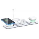 Brand New 3 in 1 Foldable Magnetic Wireless Charger - White