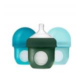 New Boon Nursh Reusable Silicone Pouch Baby Bottles - 3 Pack