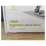 Brand New Adjustable Rotatable Laptop Stand with Heat Dissipation - Silver