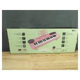 Brand New Rose Pink 37-Key Electronic Kids Piano with Microphone