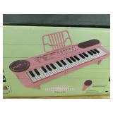 Brand New Rose Pink 37-Key Electronic Kids Piano with Microphone