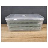 Brand New Set of 3 New Unopened Ice Cube Trays with Lids