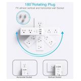 Brand New One Beat & Qinlianf Surge Protector Outlet Set with Rotating Plug and USB Ports