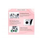 Brand New Groot 925 Sterling Silver Charm with Cubic Zirconia Beads