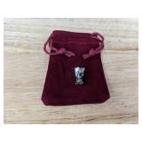 Brand New Groot 925 Sterling Silver Charm with Cubic Zirconia Beads