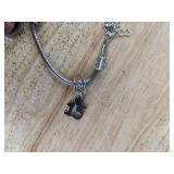 Brand New Stitch Bracelet with Charms and Heart Pendant