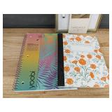 Brand New Collection of Stationery Items Including Dry Erase Board and Notebooks