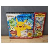 Brand New Pokemon Activity Book with Over 100 Stickers and Foam Stickers