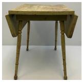 Antique Kids Doll Crib, Ironing Board & Small Drop Leaf Table
