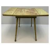 Antique Kids Doll Crib, Ironing Board & Small Drop Leaf Table