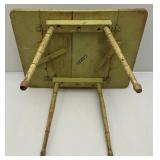 Antique Kids Doll Crib, Ironing Board & Small Drop Leaf Table