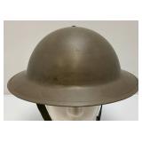 WWII Dutch MK2 Brodie Helmet Netherlands (Soldiers Name Written Inside