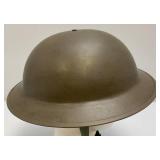 WWII Dutch MK2 Brodie Helmet Netherlands (Soldiers Name Written Inside