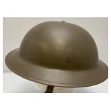 WWII Dutch MK2 Brodie Helmet Netherlands (Soldiers Name Written Inside