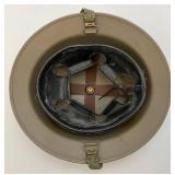 WWII Dutch MK2 Brodie Helmet Netherlands (Soldiers Name Written Inside