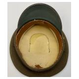 Post WWI US Army M1923 Enlisted Visor Service Cap Or Hat W/Leather Brim Size Unknown