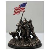 Raising The Flag On Iwo Jima Resin Figurine 12.5" x 10" x 5"