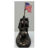 Raising The Flag On Iwo Jima Resin Figurine 12.5" x 10" x 5"