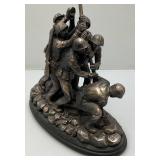Raising The Flag On Iwo Jima Resin Figurine 12.5" x 10" x 5"