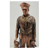 11 1/2" Policeman With Child Figurine Statue