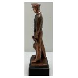 11 1/2" Policeman With Child Figurine Statue