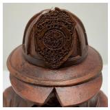 8" Fireman Kneeling Statue